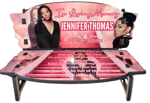 7in Custom Personalized Bench