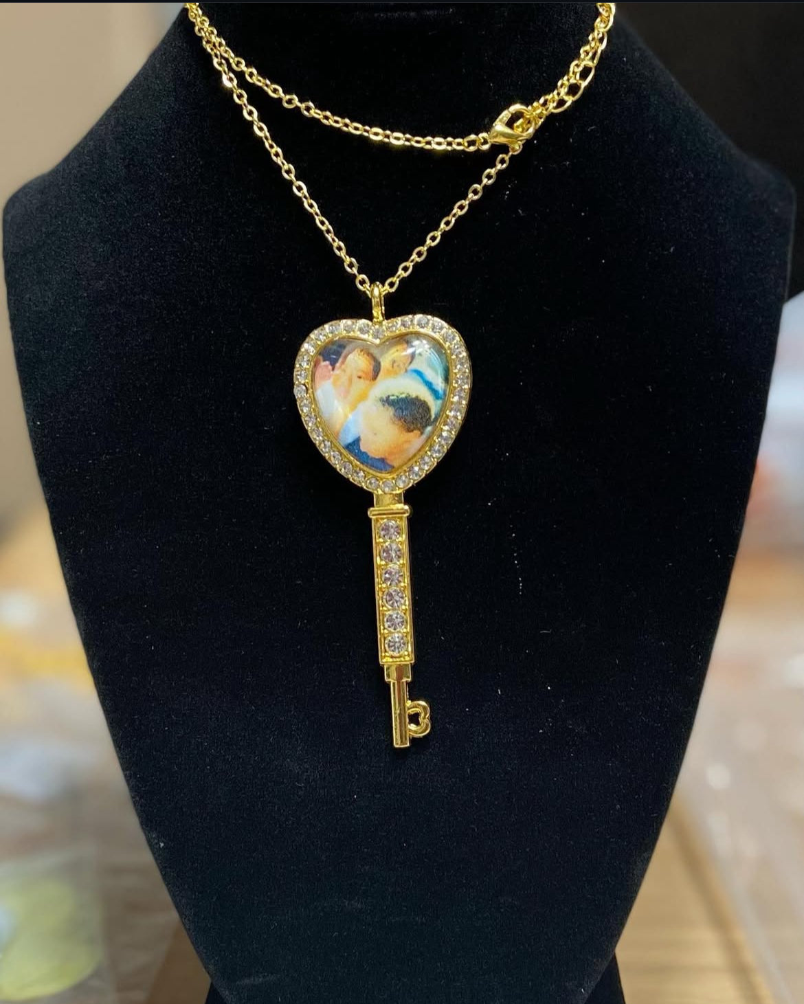 Custom GOLD Photo Pendant