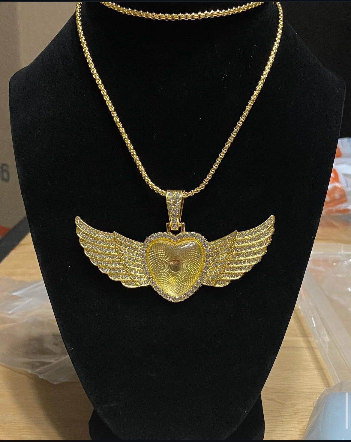 Custom GOLD Photo Pendant