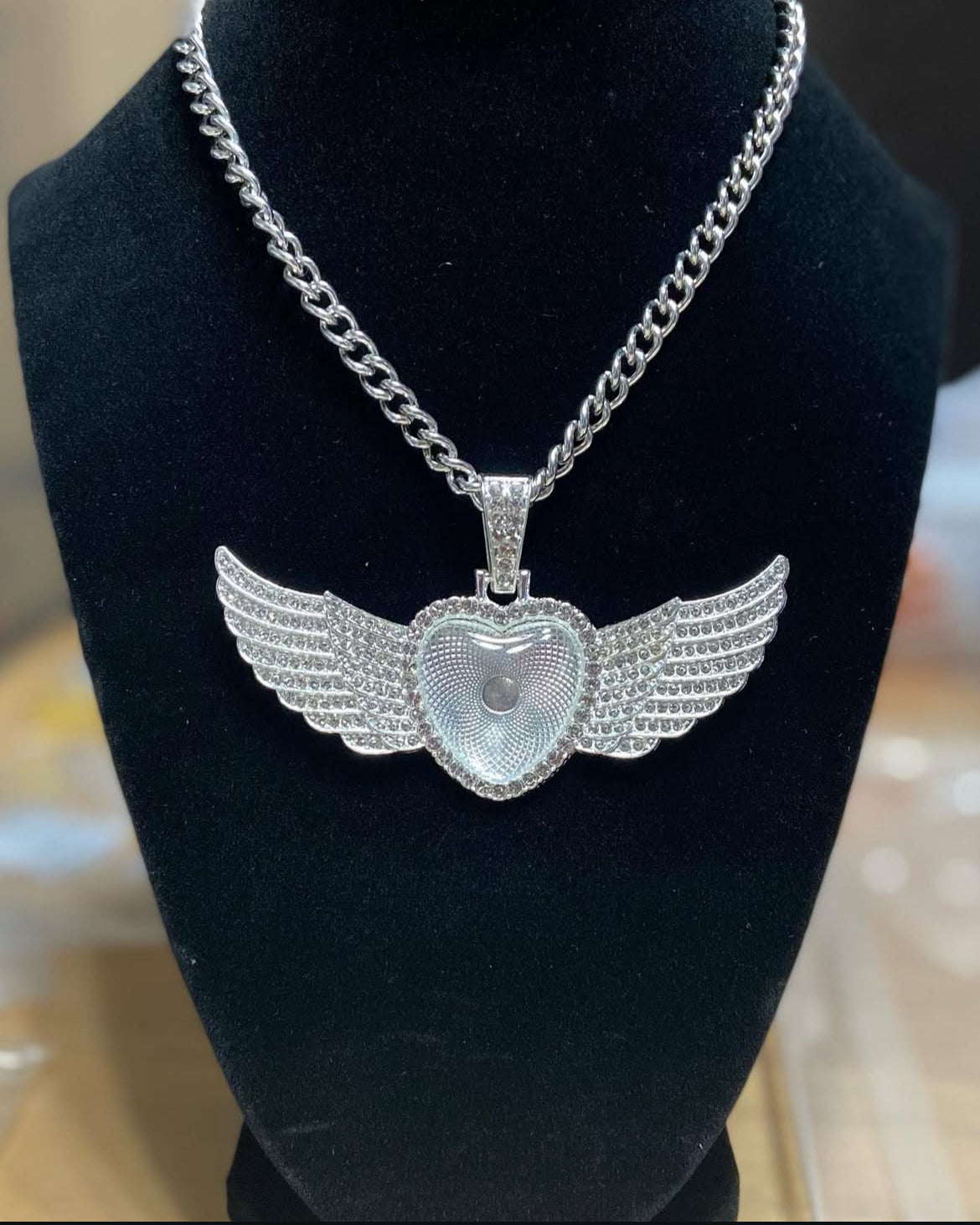Custom SILVER Photo Pendant