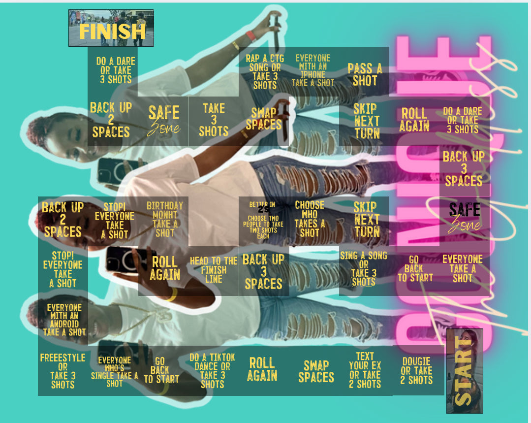 Custom Drinking Board Game