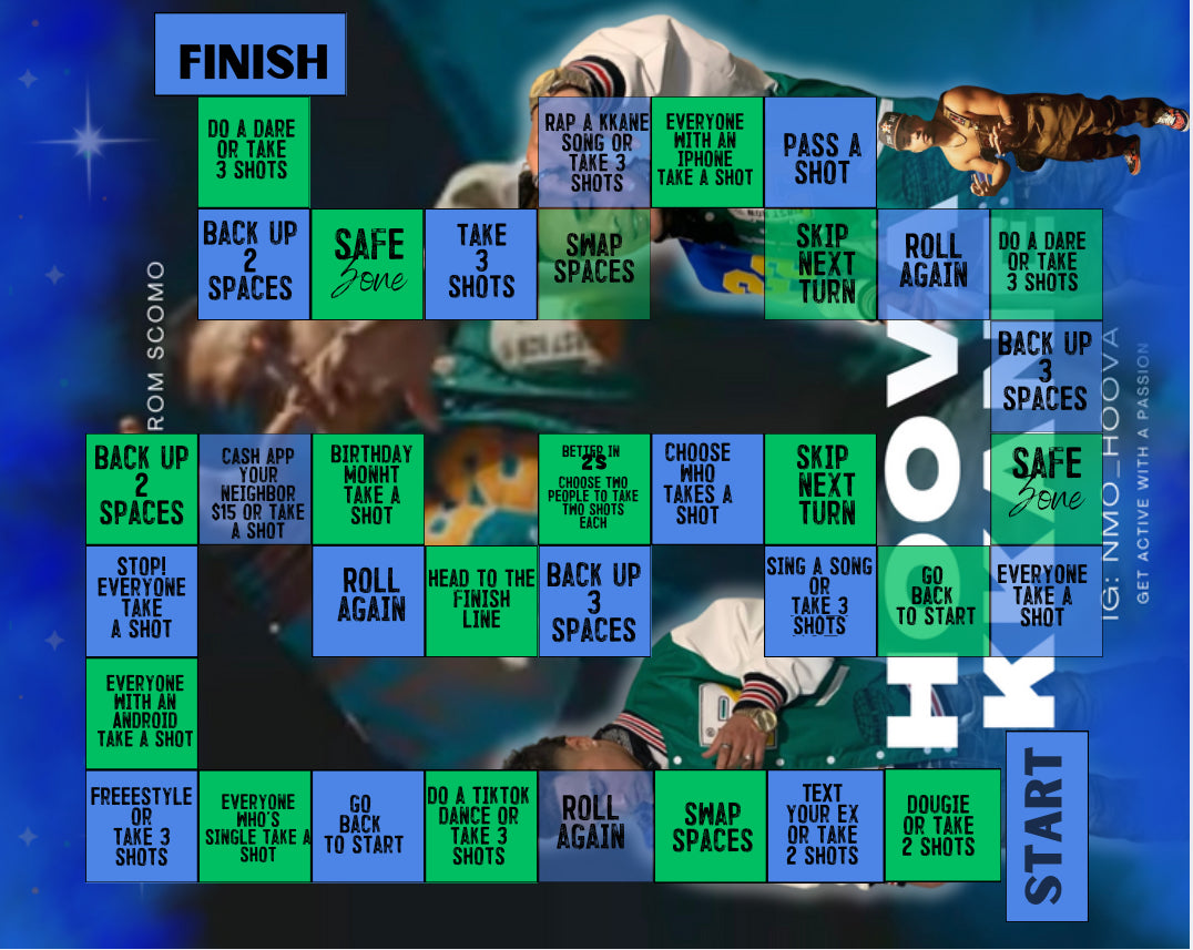 Custom Drinking Board Game